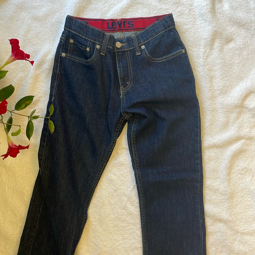 Barely worn Dark Wash 14 reg W27 Regular Levi’s